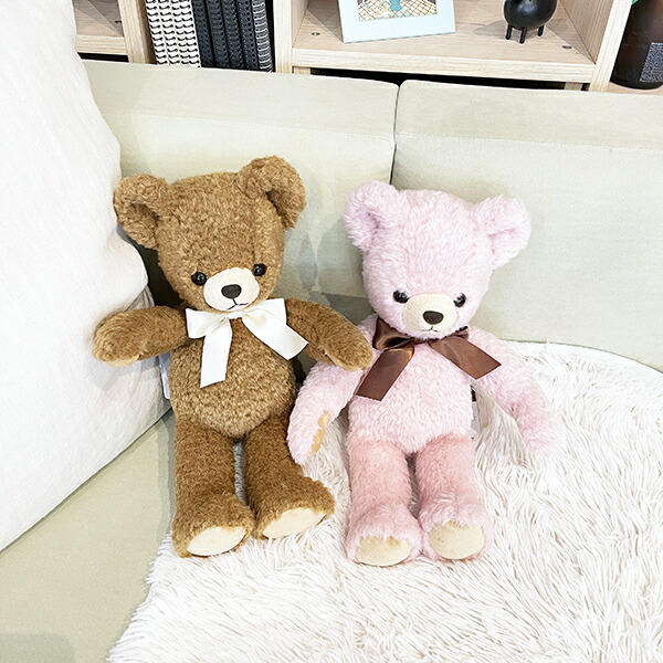 ぬいぐるみ フカフカメロディ M ブラウン 人形 インテリア キッズ ギフト