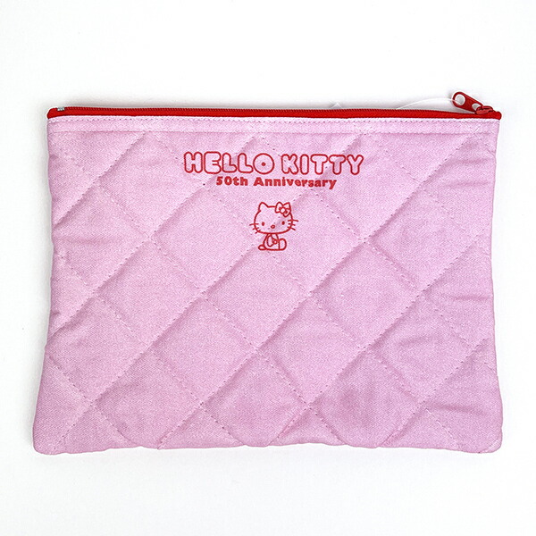 サンリオ ハローキティ 50th Anniversary キルティングポーチ クルマ