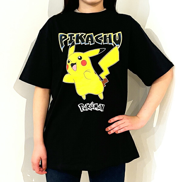 ポケットモンスター ピカチュウ ブラック Tシャツ LLサイズ アパレル