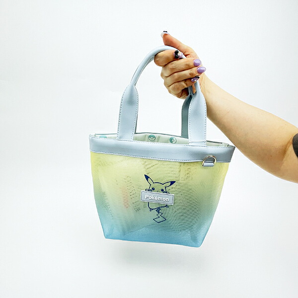 ポケットモンスター ピカチュウ グラデーション メッシュトートバッグ