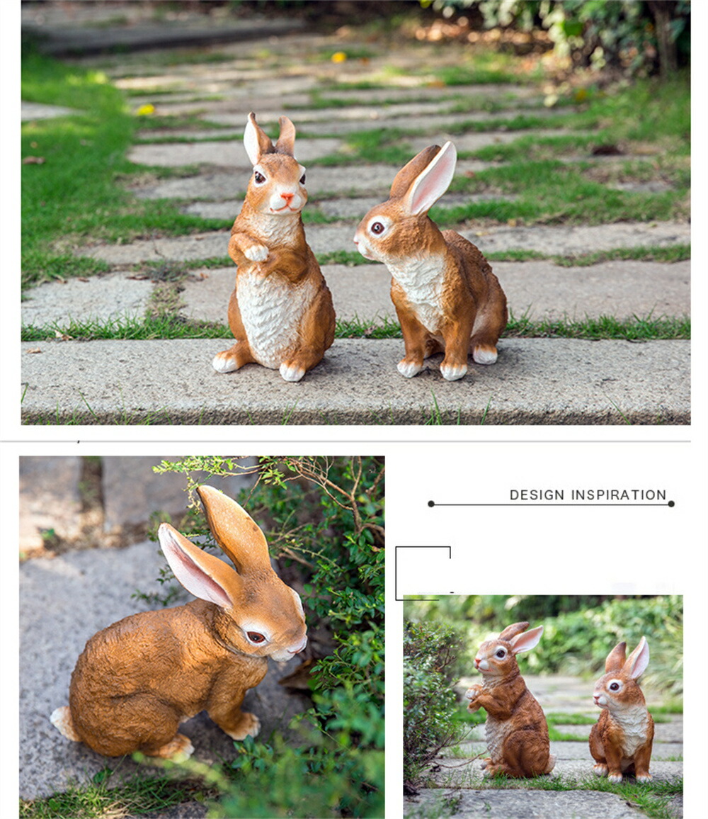 楽天市場】アニマルオブジェ うさぎ 兎 ウサギ ラビット 一個 置物