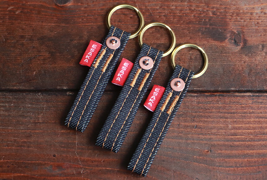 楽天市場】江坂ジーンズ 日本製 デニム・キーリング made in Japan