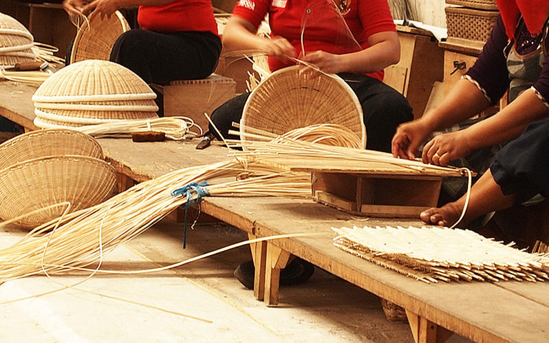 ラタン ダストボックス GK830XPを激安で販売する京都の村田家具