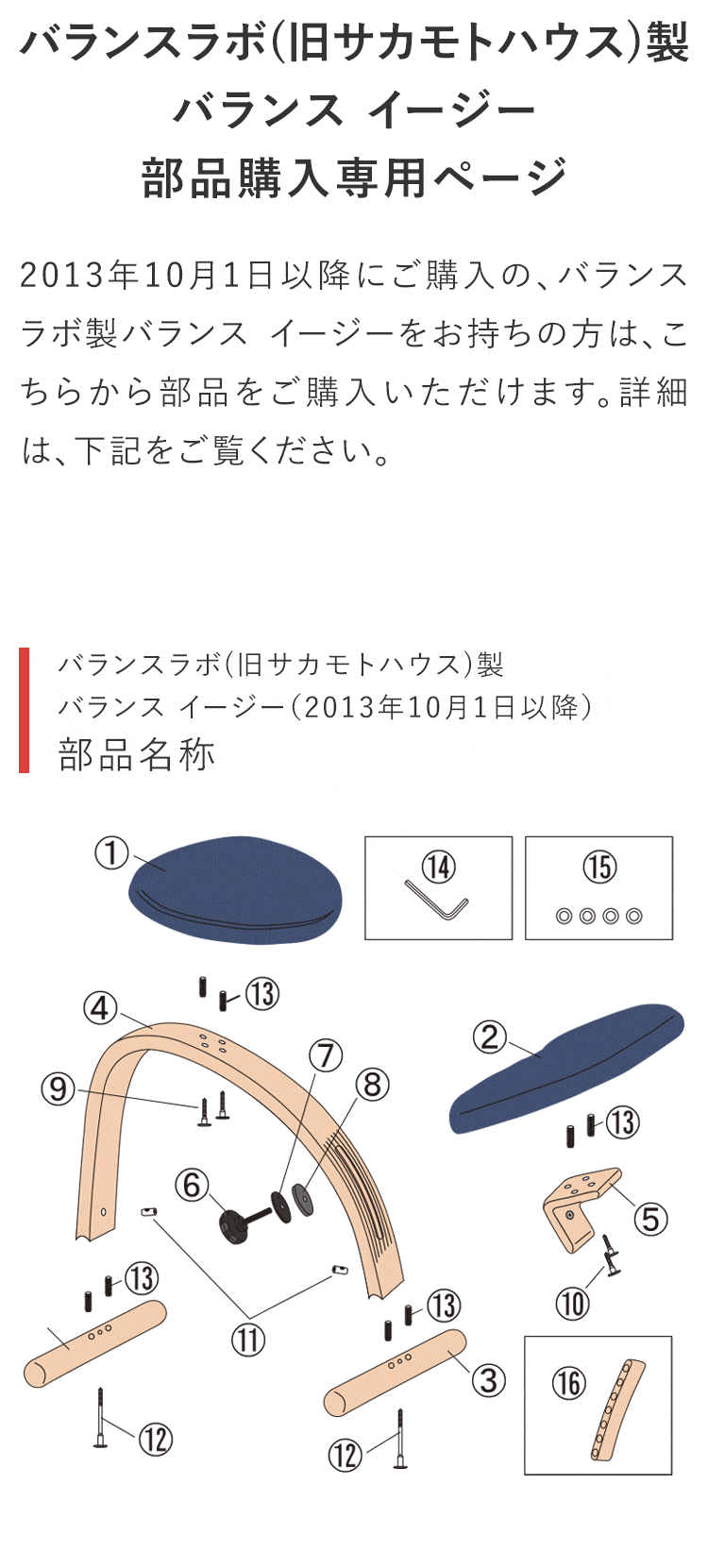 楽天市場】バランスラボ製バランスチェア・イージー ☆ パーツ