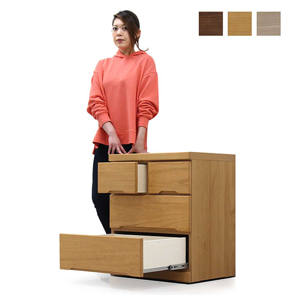 楽天市場】押入れ収納 タンス チェスト キャスター付き 3段 幅90cm