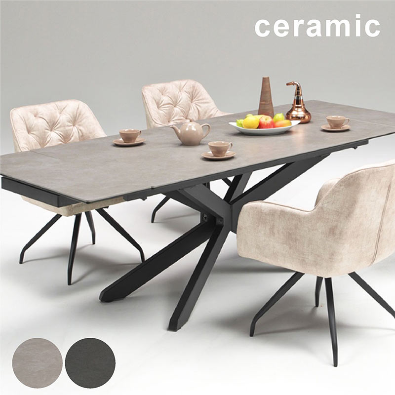 楽天市場】セラミック 伸縮 ダイニングテーブル 幅160cm 幅190cm 幅