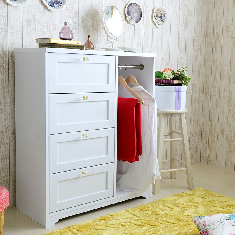 楽天市場】商品名| SAN チェスト ハンガー収納付き・80cm幅カラー