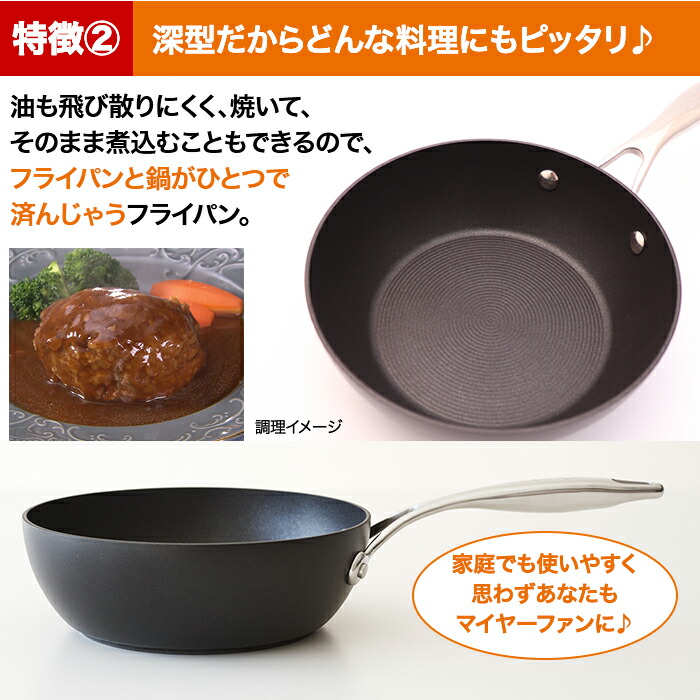 楽天市場】マイヤー サーキュロン フライパンセット 24cm(ガラス蓋付