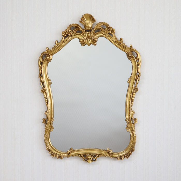 楽天市場】イタリア製 ウォールミラー ゴールドアンティーク