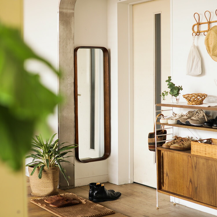 楽天市場】ミラー 鏡 全身鏡 全身ミラー 姿見 KURVE 壁掛け 北欧