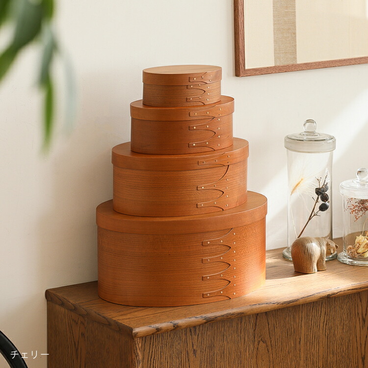 楽天市場】シェーカーボックス Mサイズ オーバル 楕円 収納 ボックス