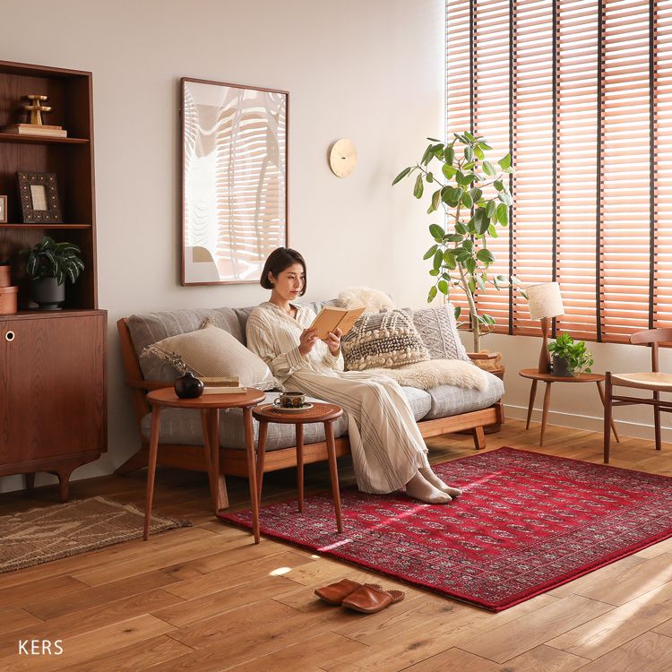 楽天市場】ラグ ラグマット トルコ産 クラシックレッド 133×195 長方形