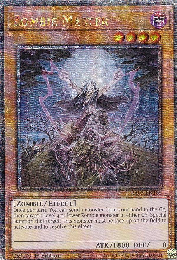 楽天市場】遊戯王 RA03-EN185 Zombie Master ゾンビ・マスター (英語版
