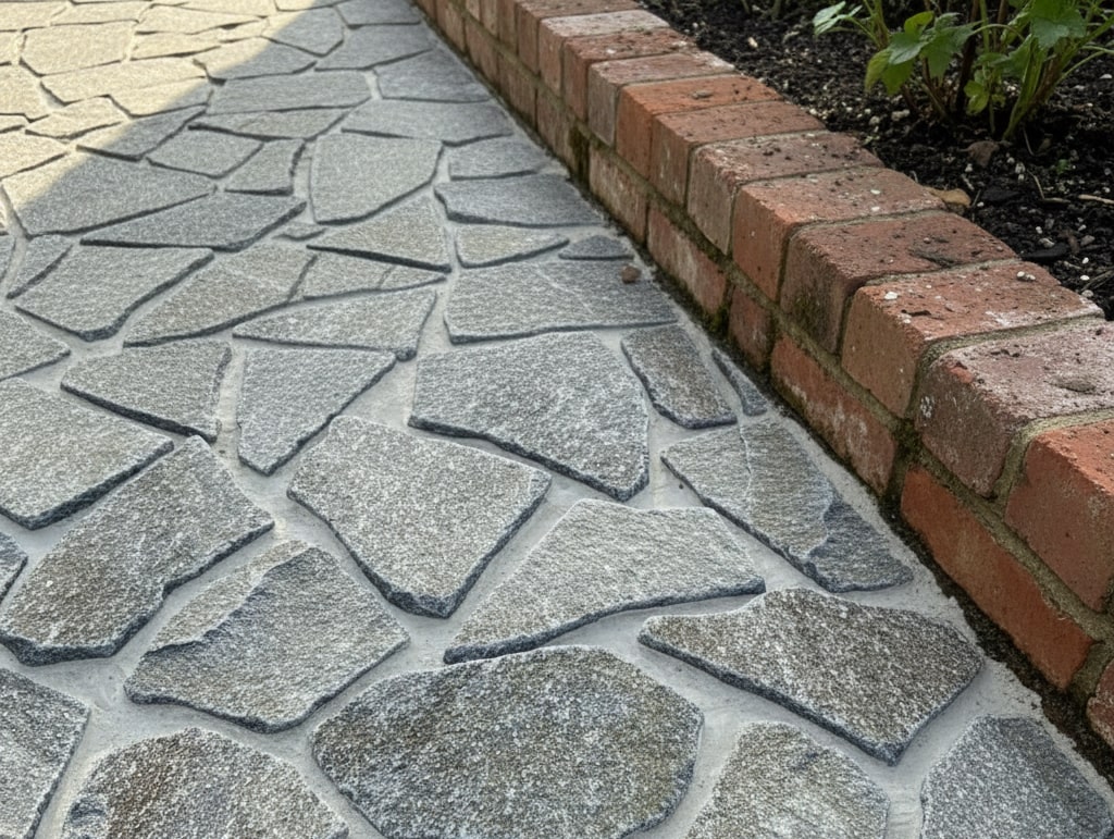 楽天市場】乱形石 伊吹石 グレー 約0.6平米 約80-250mm 鉄平石 乱形