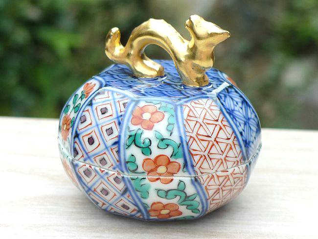 龍干支香合 色絵捻子A柄 昭阿弥 - 京焼清水焼 松韻堂