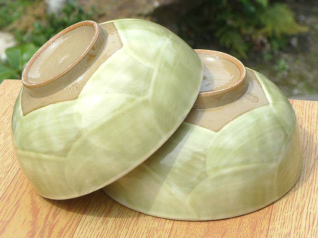 月下美人夫婦茶碗 陶あん - 京焼清水焼 松韻堂