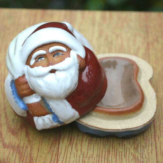 サンタクロース香合 与し三 - 京焼清水焼 松韻堂