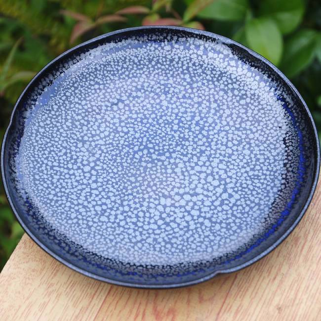 油滴天目皿 単品 鎌田幸二 - 京焼清水焼 松韻堂