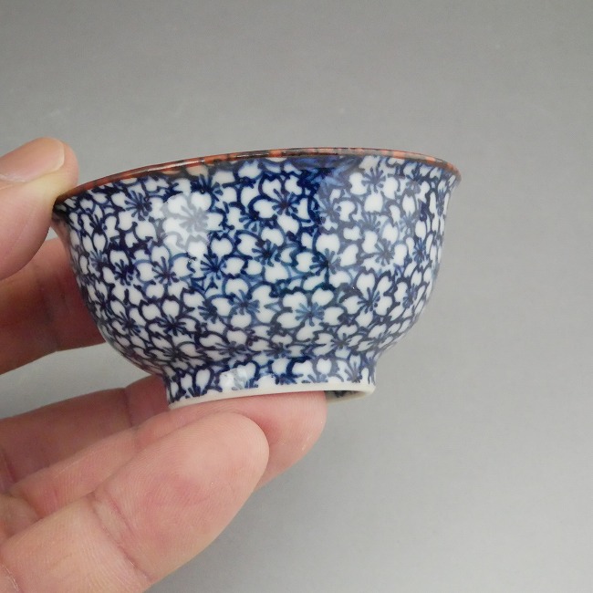 楽天市場】京焼 清水焼 染付雲錦詰平盃 孝峰 : 京焼清水焼専門店 松韻堂