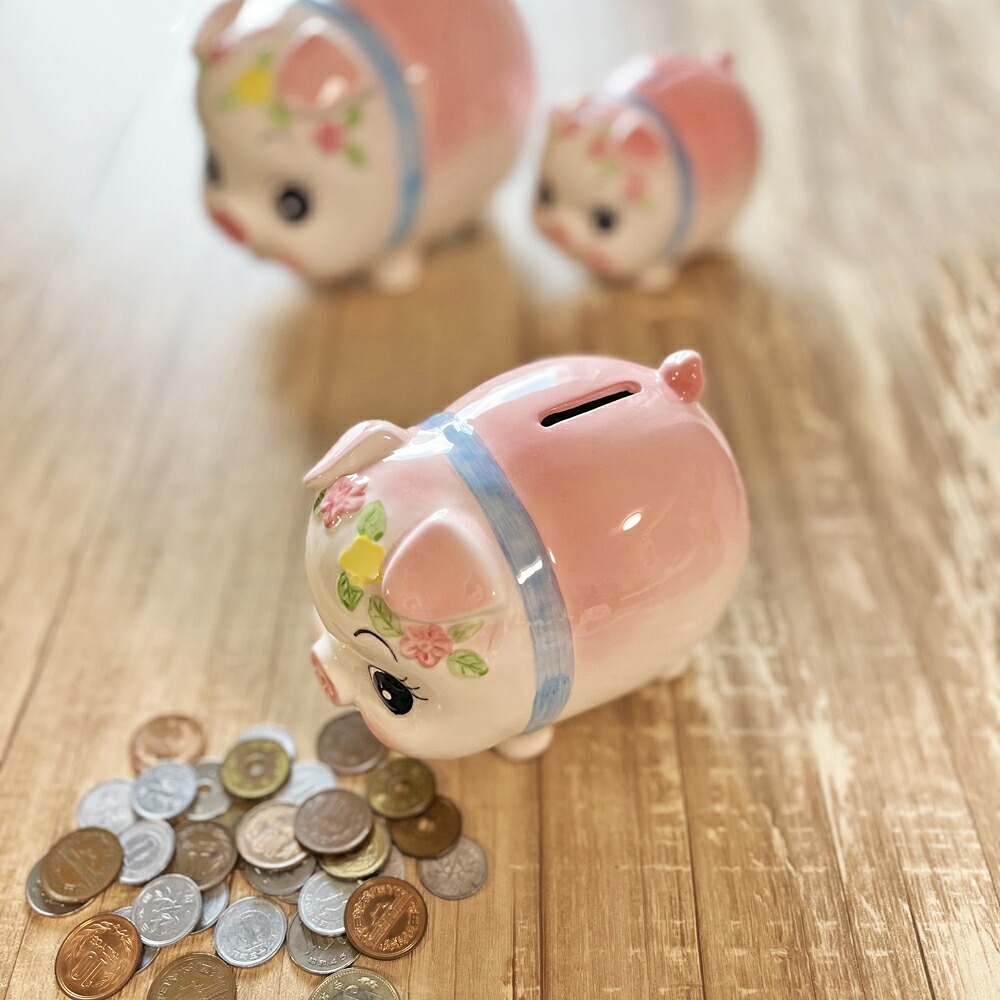 楽天市場】ぶた貯金箱 (小) /日本製 国産品 瀬戸焼 陶器 コイン入れ