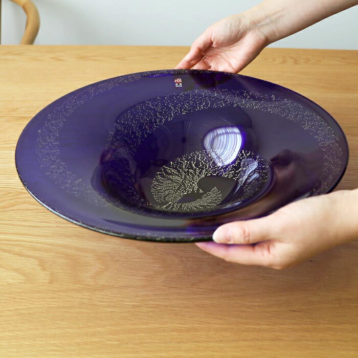 楽天市場】送料無料 【 水盤藍 ( 金箔流水 )】 花瓶 インテリア ギフト