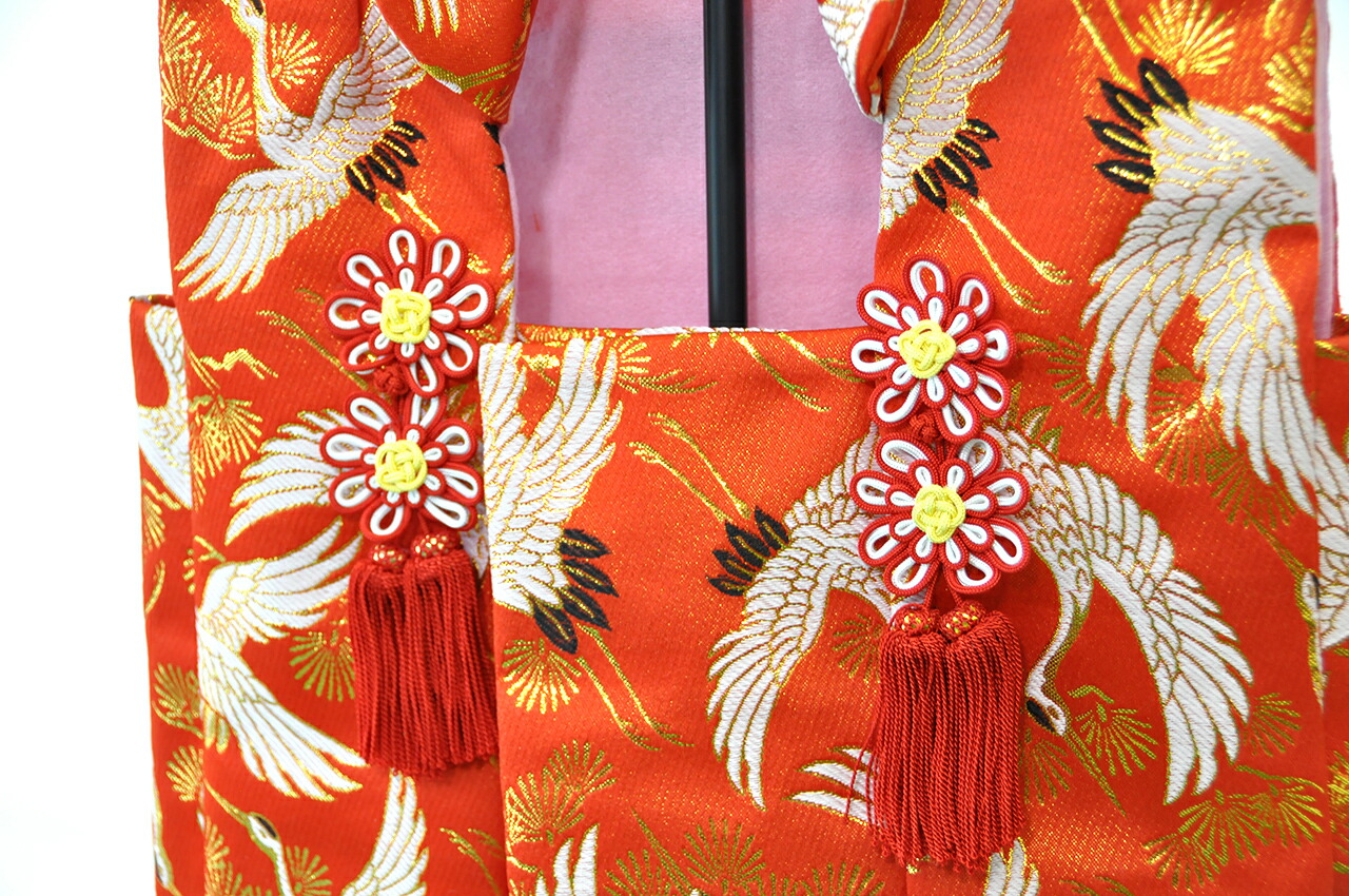 被布 ≪鶴柄≫ 【E040】着ても飾っても立派なお被布飾り♪ 鶴柄の本格