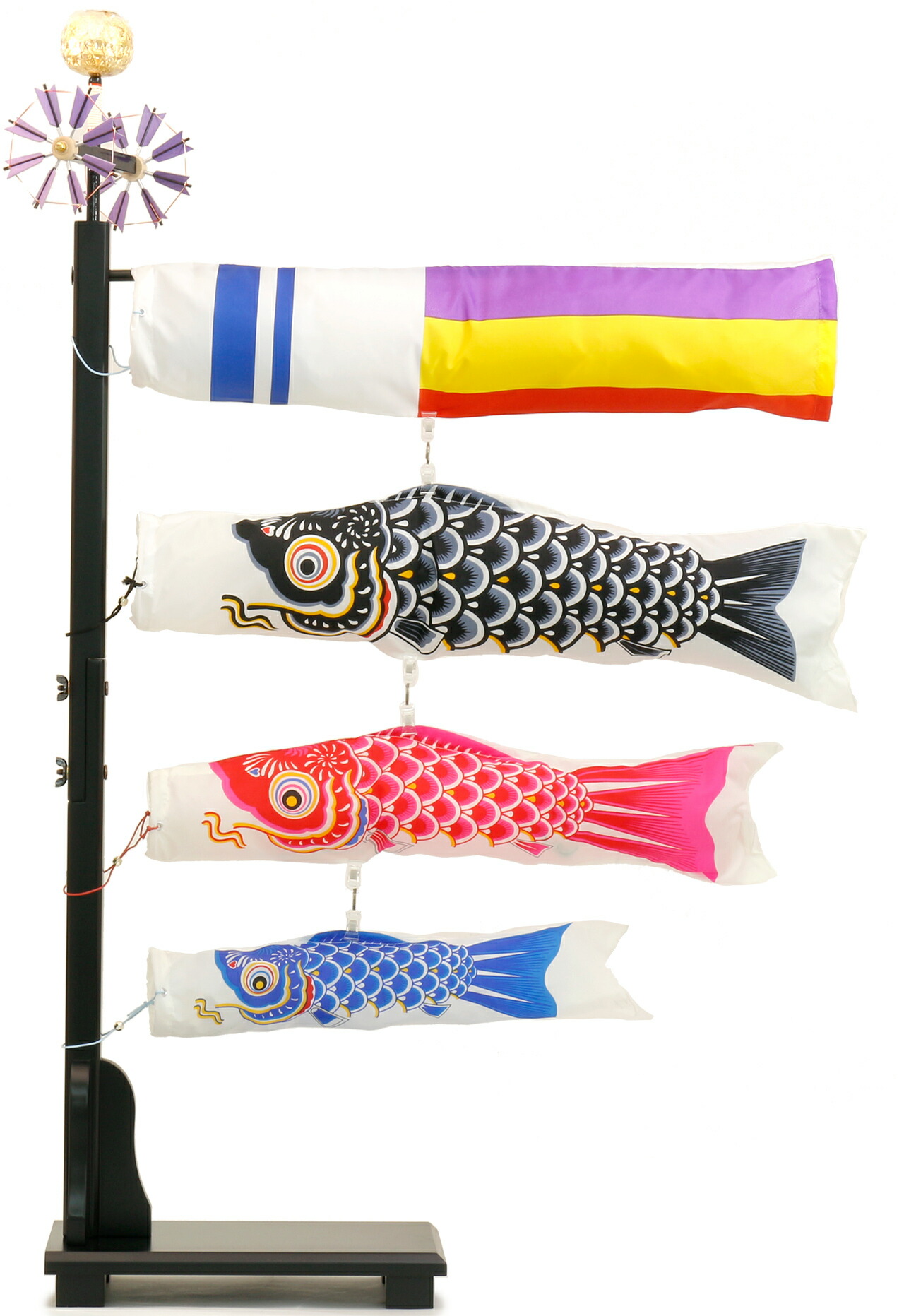 送料無料】室内用鯉のぼり 【C1351A】 羽勇 縁起の良い5色の吹流しに