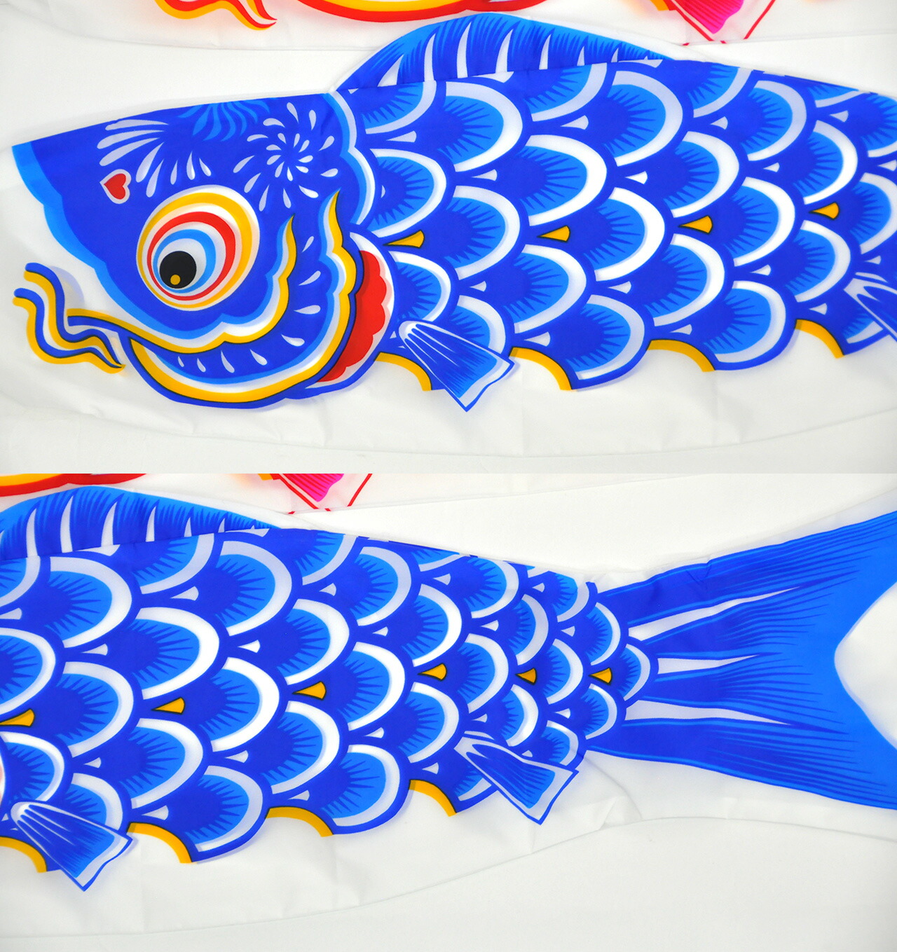 コンパクトサイズ鯉のぼり☆羽龍1.5mセット【C6583】雨や風に強く軽く