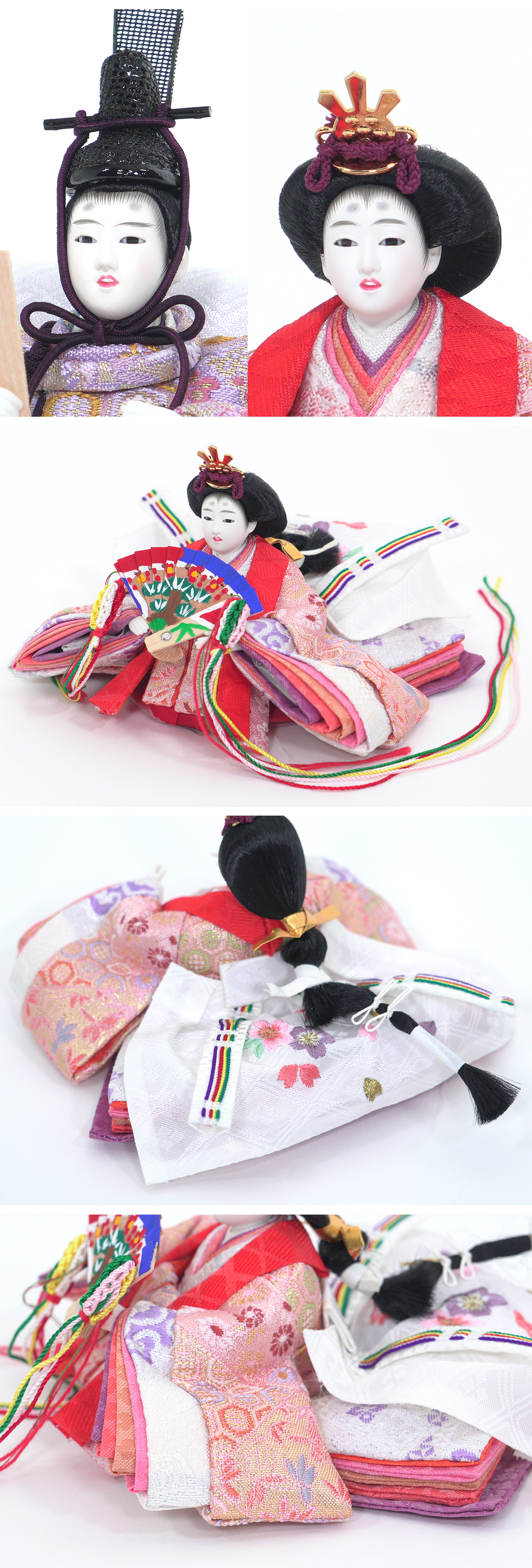 雛人形 親王アクリルケース飾り【P86304】 温かみあるデザイン性の高い