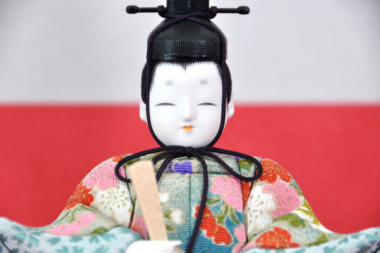 一秀作☆木目込み三段十五人収納飾りセット 【P81418】美しい白桐と桜