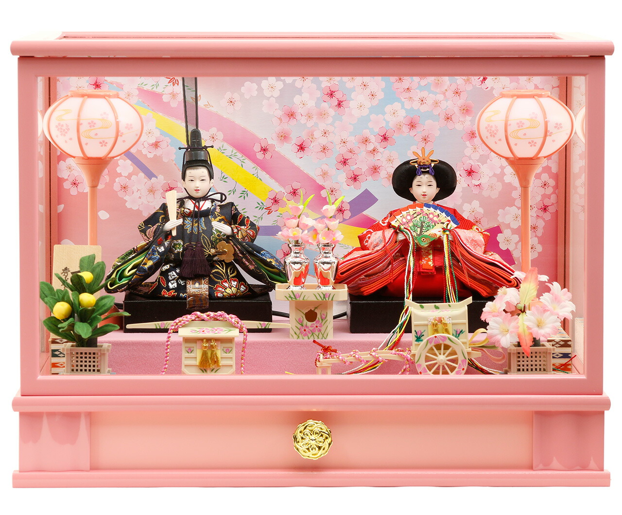 雛人形ケース飾りセット 【P82301】かわいいづくしに作り上げた人気の
