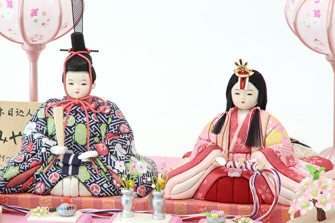 雛人形木目込人形ケース飾りセット【P83401】インターネット店だけ