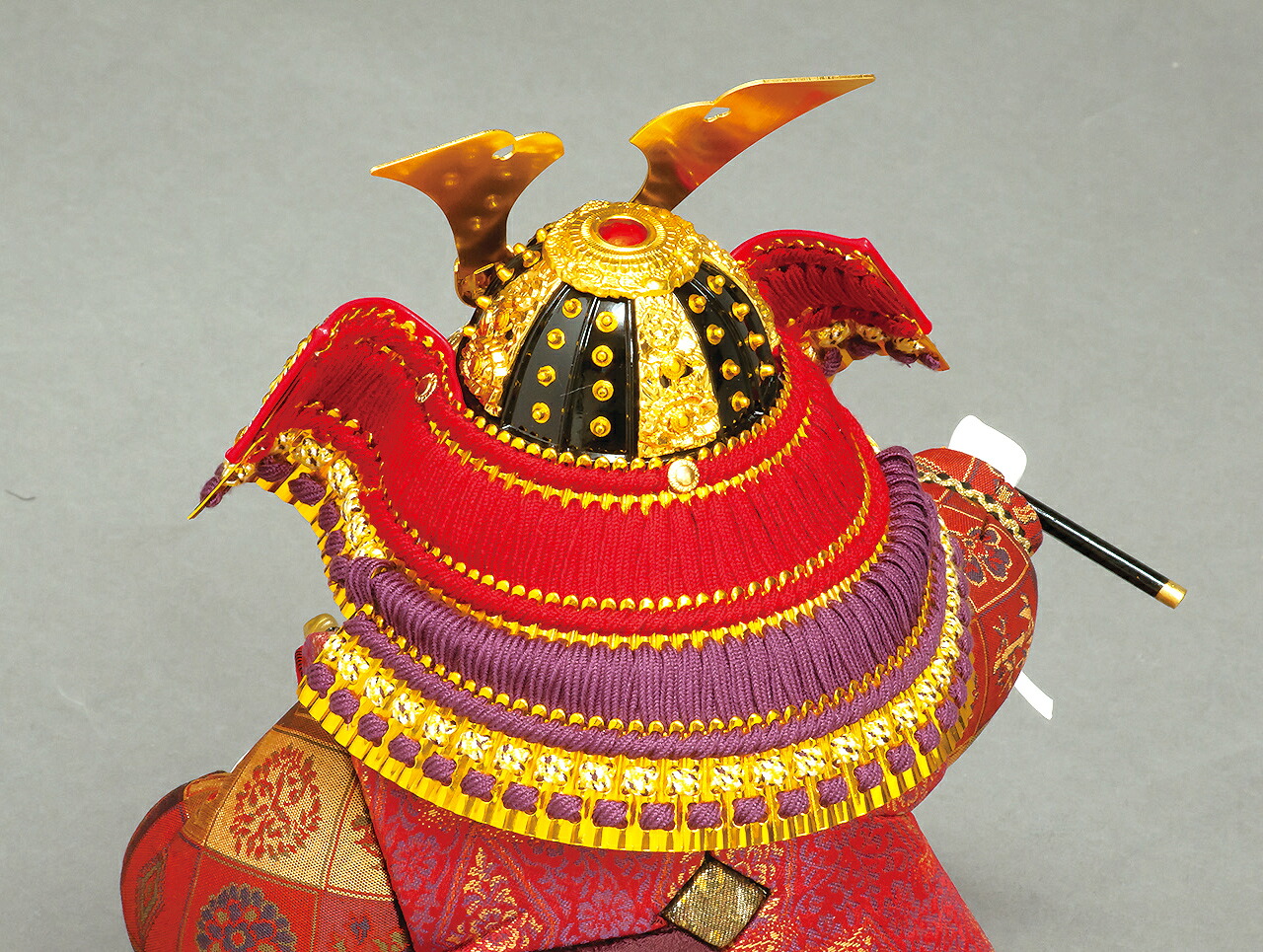 五月人形 子供大将平飾り【P91083】日本の伝統技術が光る！柿沼東光作