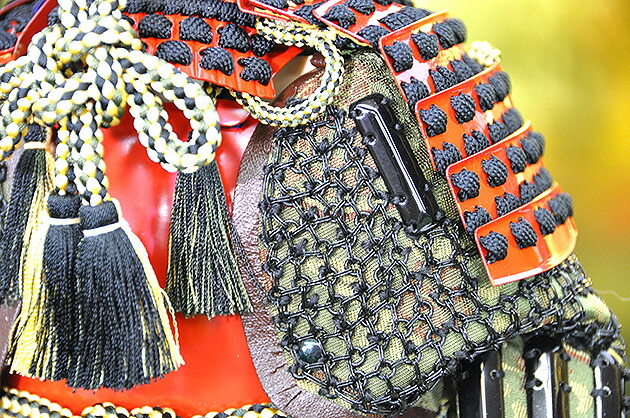 五月人形 鎧飾り 伊達政宗【P91057】大越忠保作 金箔屏風 赤塗り