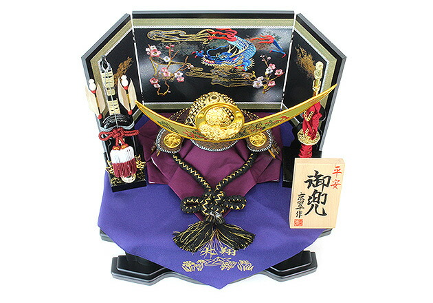 五月人形 コンパクト収納兜飾りセット【P91140】上杉謙信公型 | 職人