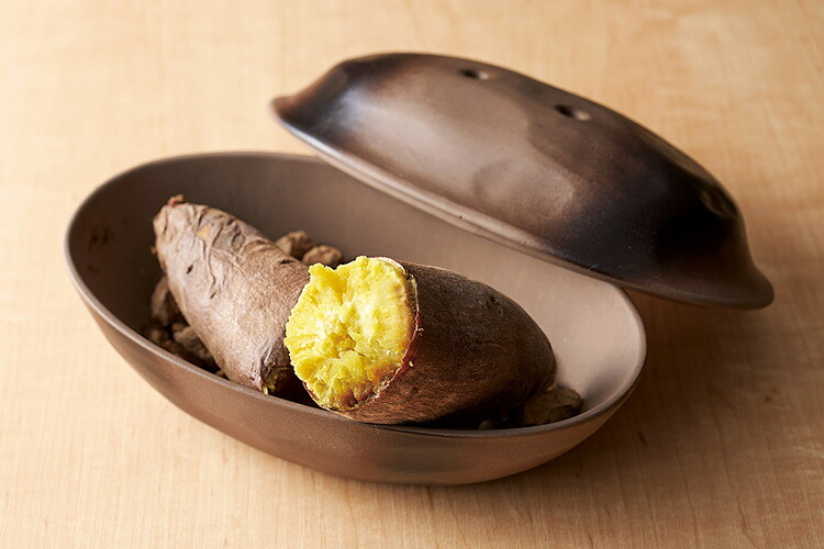 楽天市場】電子レンジでほくほく石焼いも鍋（石付） 電子レンジ専用