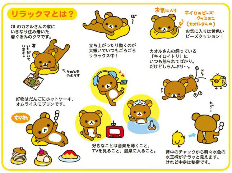 リラックマ　和菓子テーマ　春の菓子折りぬいぐるみセット 和菓子リラックマ