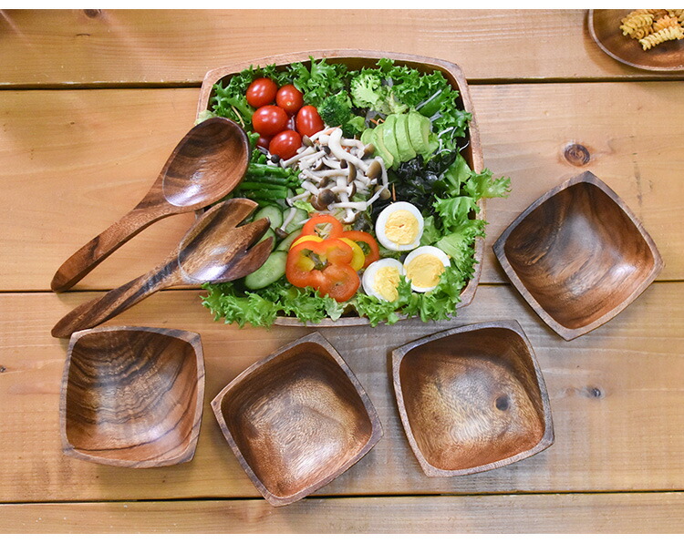 楽天市場】アカシア 食器 アカシアボールセット7点セット （スクエア