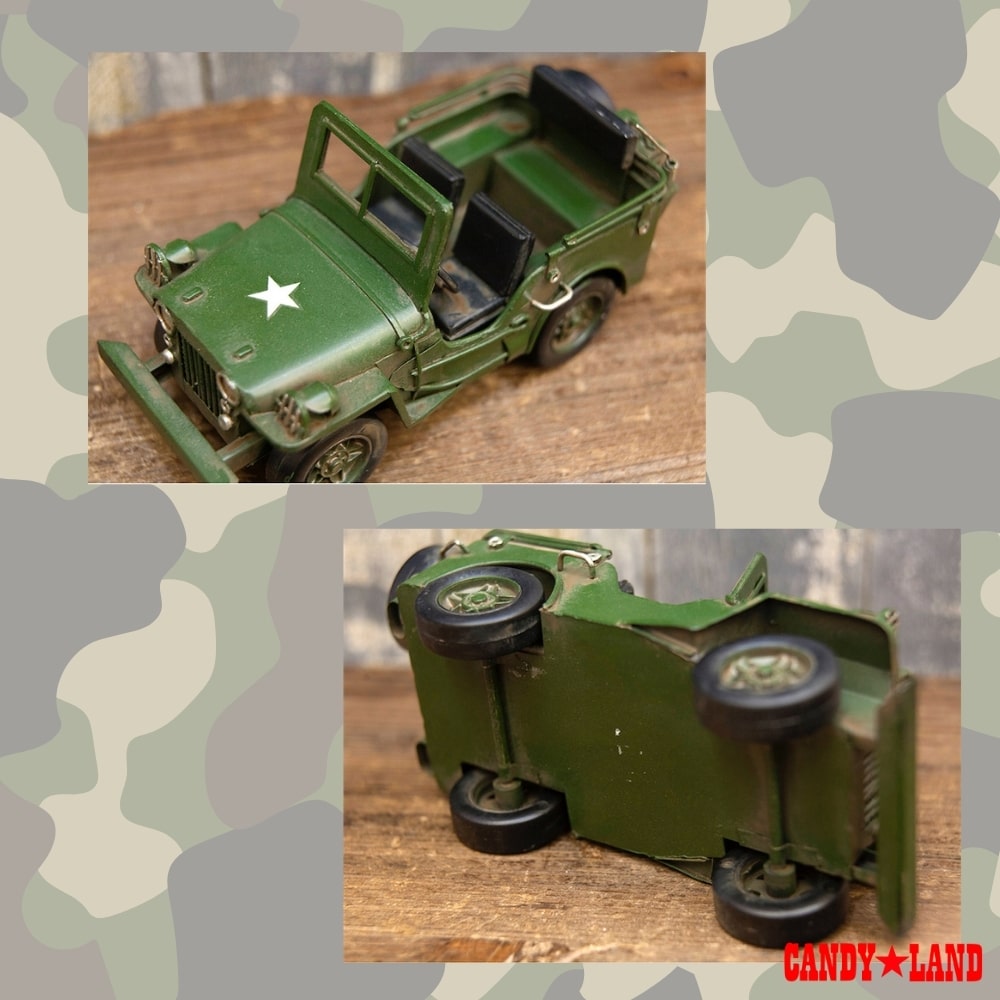 楽天市場】ブリキおもちゃ ミリタリー 模型 ヴィンテージカー アーミー
