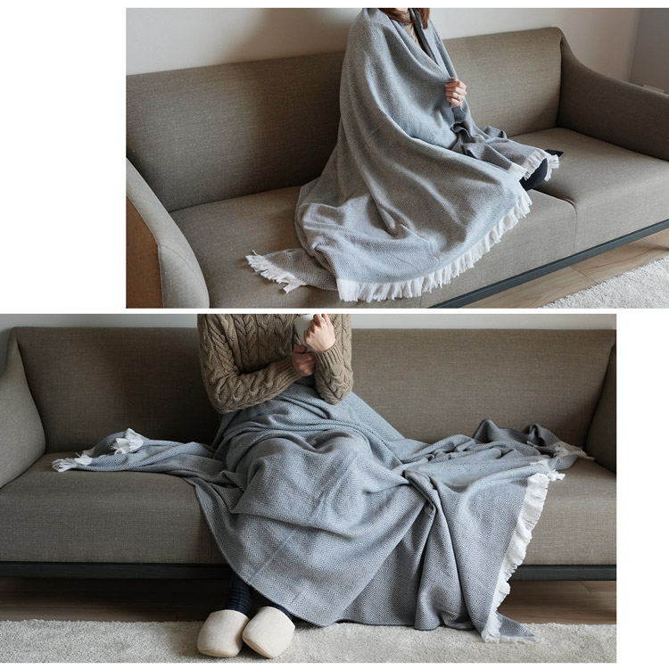 楽天市場】ブランケット カシミヤ100% 230×136cm 大判 薄手 スロー