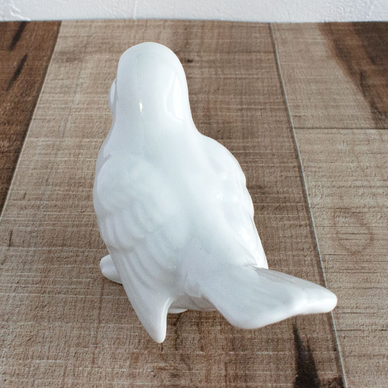 楽天市場】【アウトレット】しろいことり / 鳥のオブジェ（さえずり