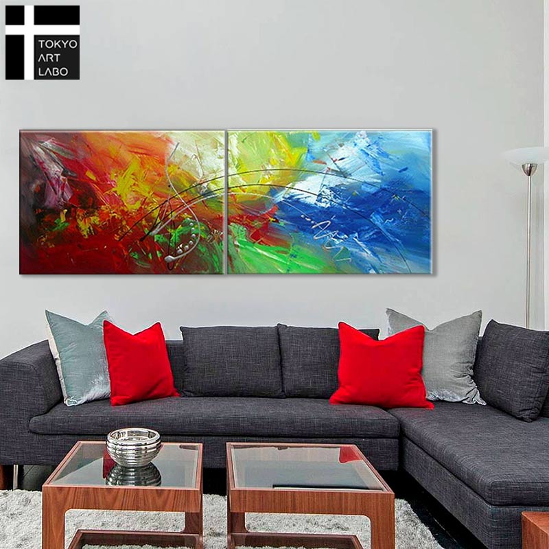 楽天市場】【楽天ランキング1位獲得】油絵 絵画 インテリア モダン