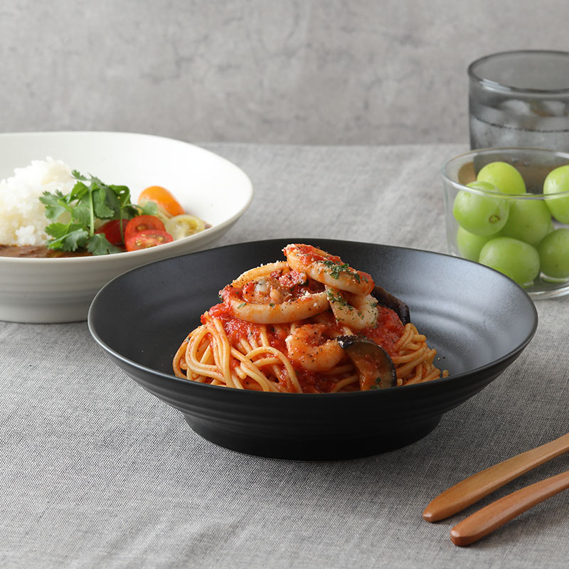 楽天市場】食器セット（黒マット） EASTパスタ・カレー皿