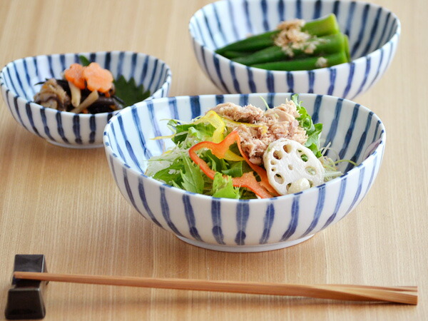 楽天市場】和食器 5.5寸鉢 染付け ダミ十草 中鉢 和の中鉢 煮物鉢