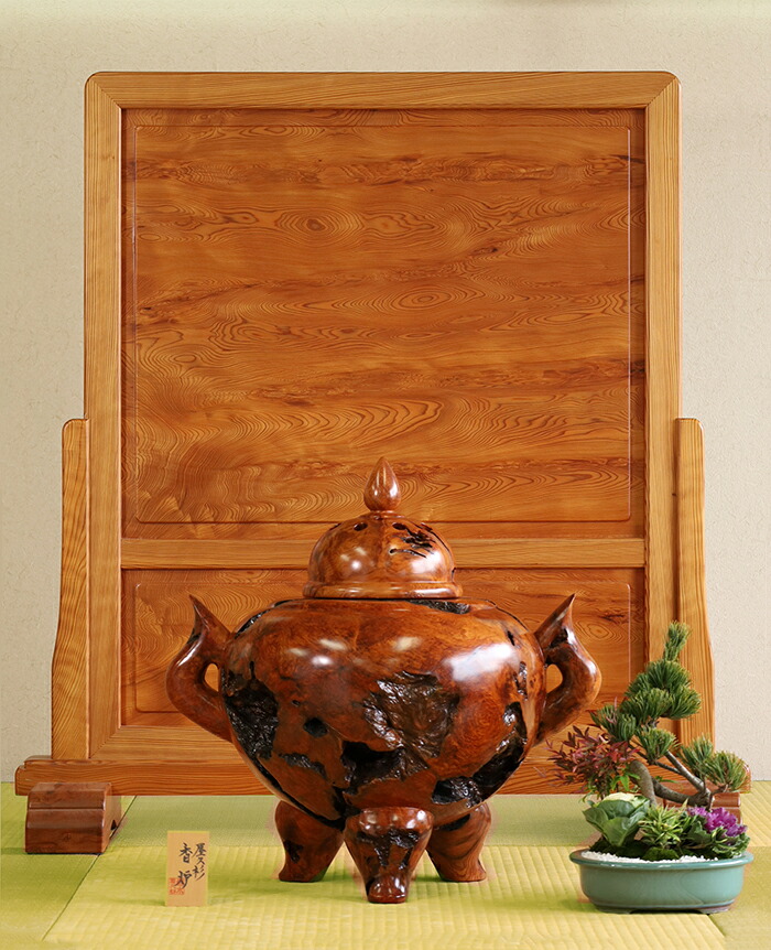 楽天市場】屋久杉 衝立 一枚板 仕様：無垢 / 素材：屋久杉（家具 年輪