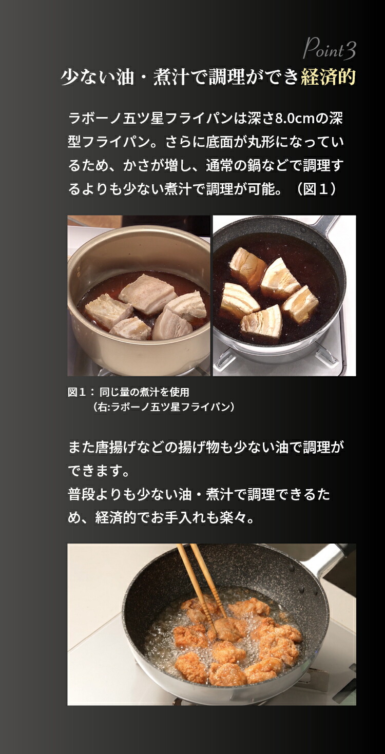 楽天市場】ラボーノ 五ツ星フライパン ガス用 【 フライパン 万能