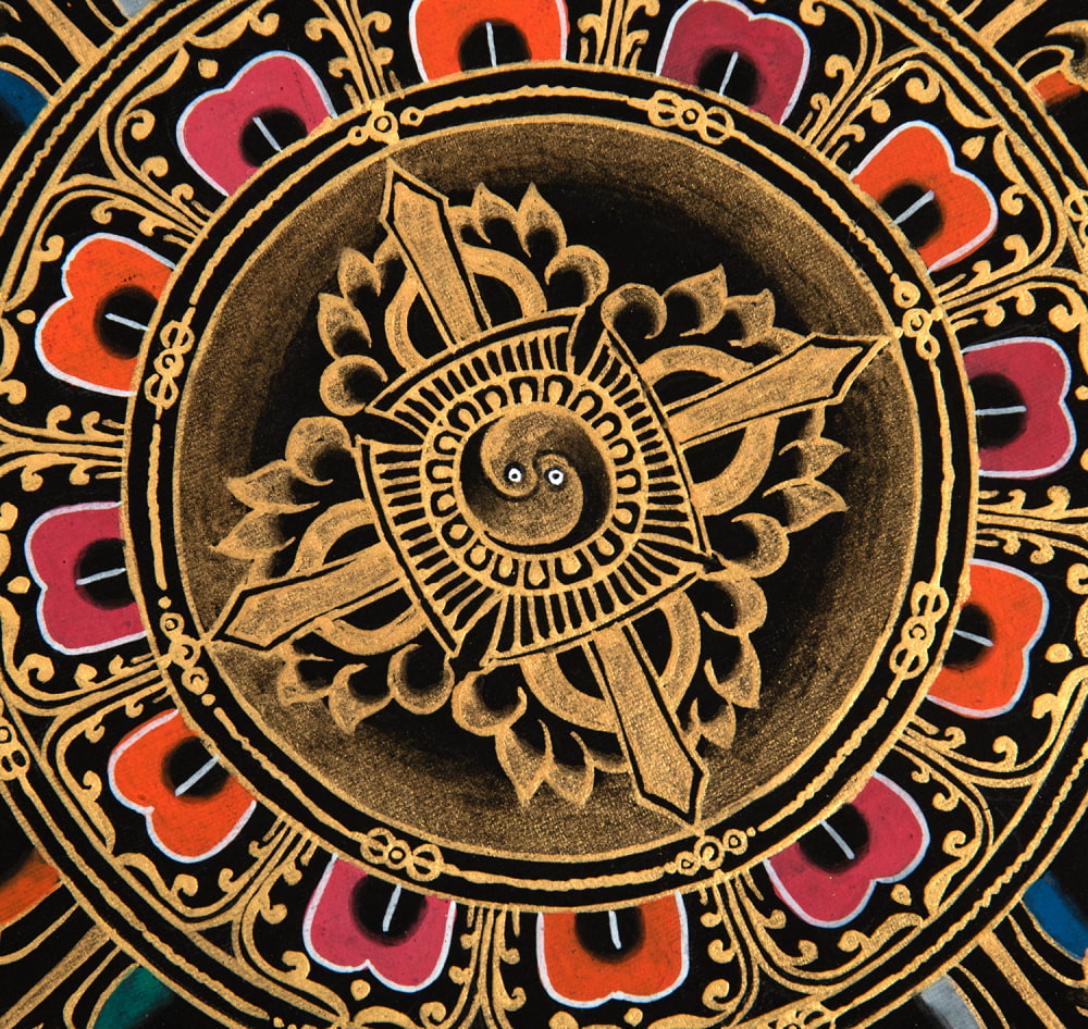 楽天市場】【送料無料】 〔一点物〕タンカ 八吉祥曼荼羅 アシュタマン