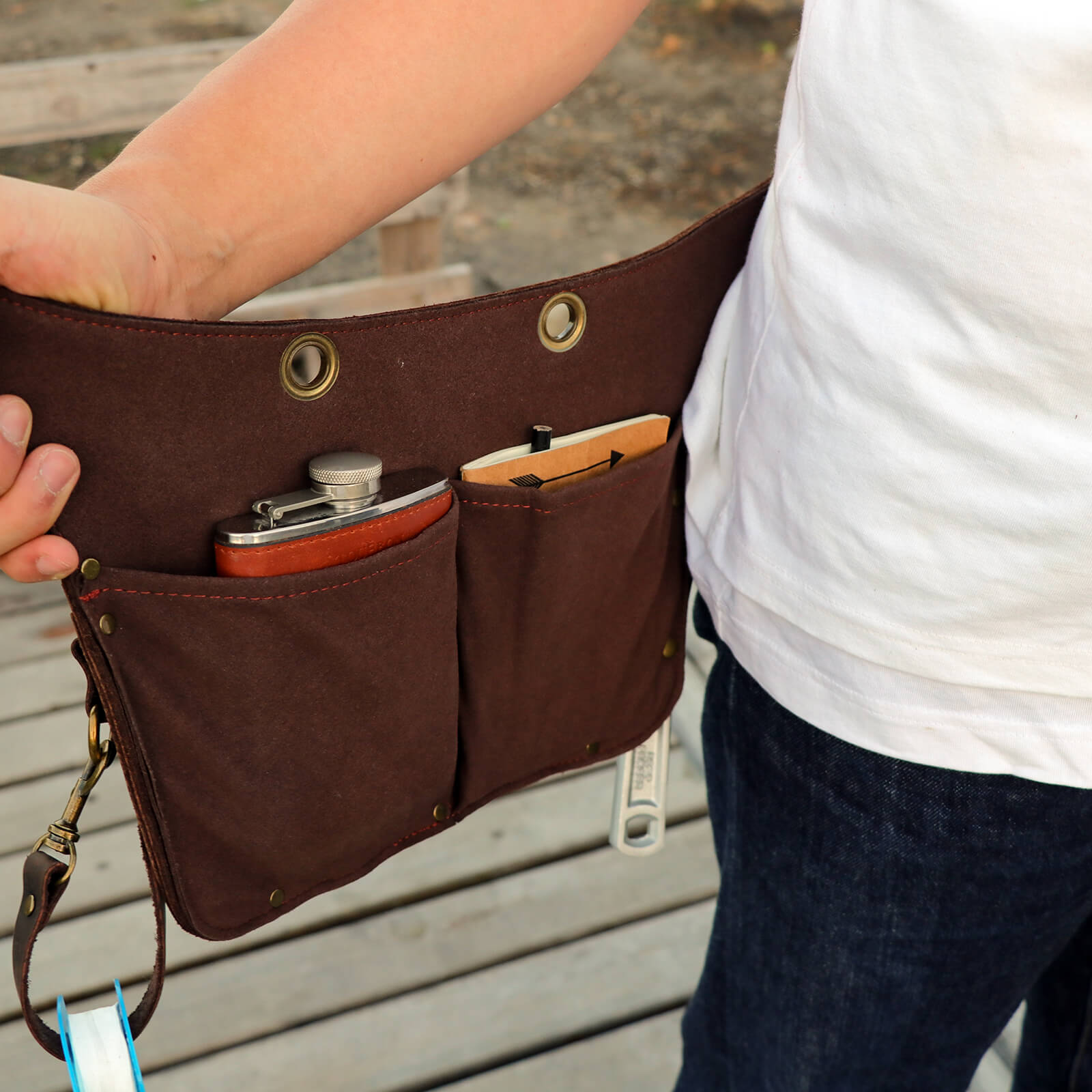 楽天市場】【即納】TOURBON ガーデニングポーチ フローリストケース 革