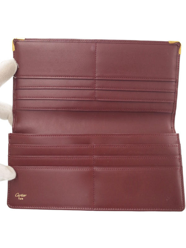 CARTIER】カルティエ『マスト ドゥ カルティエ 二つ折り長財布