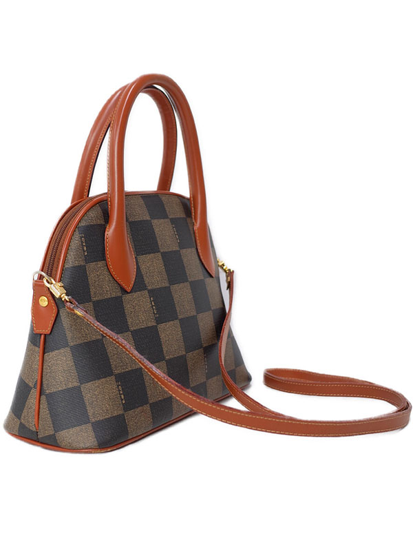 FENDI】【ヴィンテージ】フェンディ『ペカン柄 ブロックチェック 2WAY